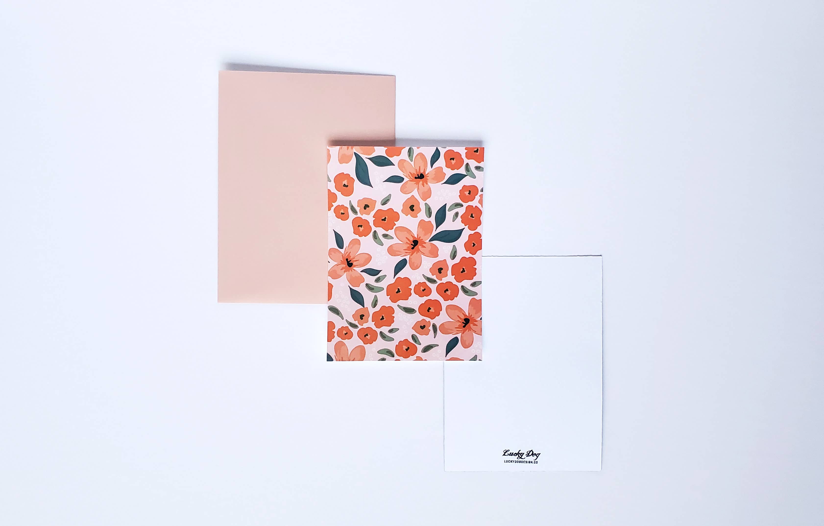Lucky Dog Design Co. - Wholesale Briefpapier/indexkaartenset - Flower Power Mini-kaartenset (set van 10)3