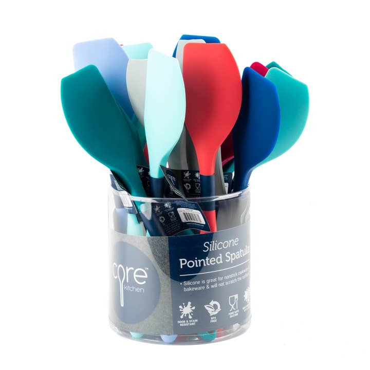 Core Home - Wholesale Spatula/Turner - Core Kitchen Cdu Silicone Pointed Spatula - New0