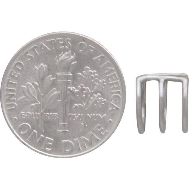 Nina Designs - Wholesale Cuff/Wrap Earrings - Sterling Silver Small Triple Ear Cuffs -9mm2