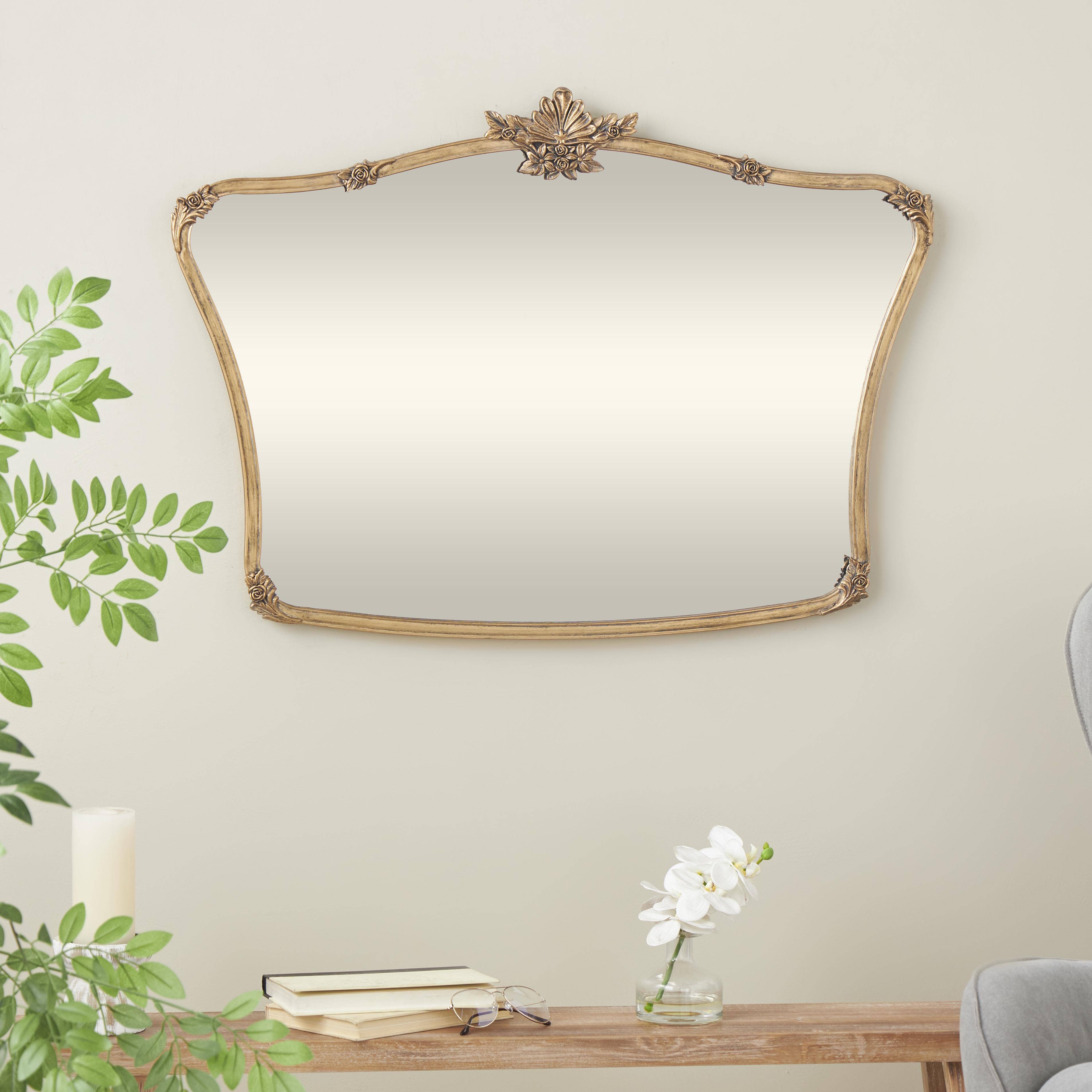 Deco Marché - Wholesale Wall Mirror - Vintage Gold Metal Wall Mirror1