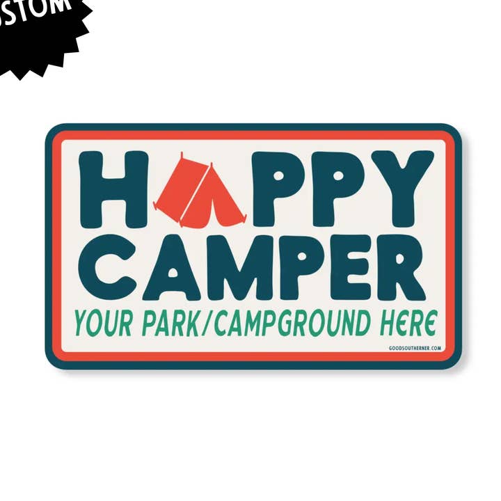 Custom Park Campground / Name Drop Sticker for wholesale by Good Southerner