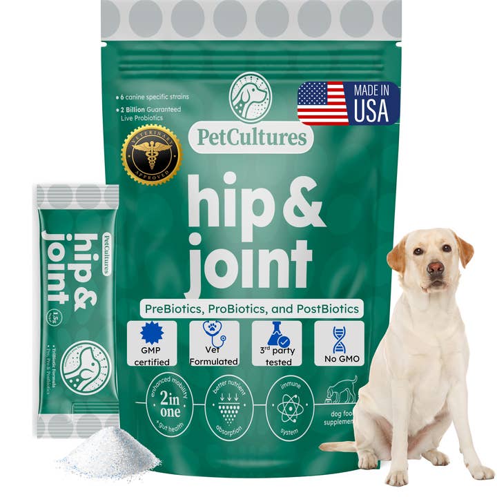 Soutenez la mobilité et la santé articulaire de votre chien pour des journées plus confortables et actives. pour la vente par PetCultures