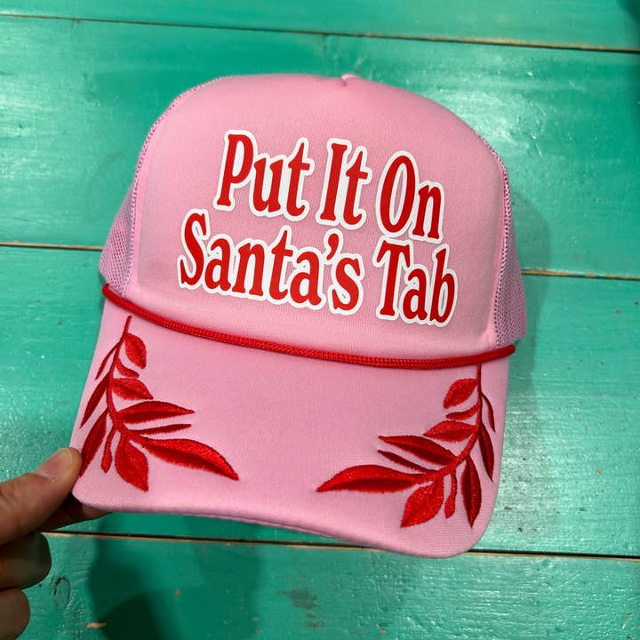 Vibes Hat Company - Vente Casquette de camionneur – unisexe - Put It On Santa's Tab Trucker | Chapeau de Noël | Casquette tendance1