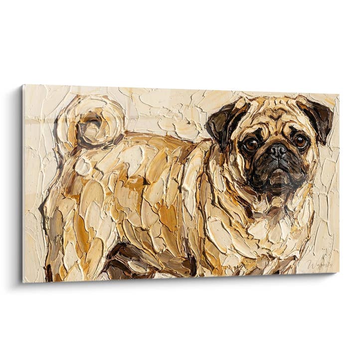 Retrato de Cão em Tons Dourados - Olhar Expressivo - Edição Carlin por atacado de Walensky