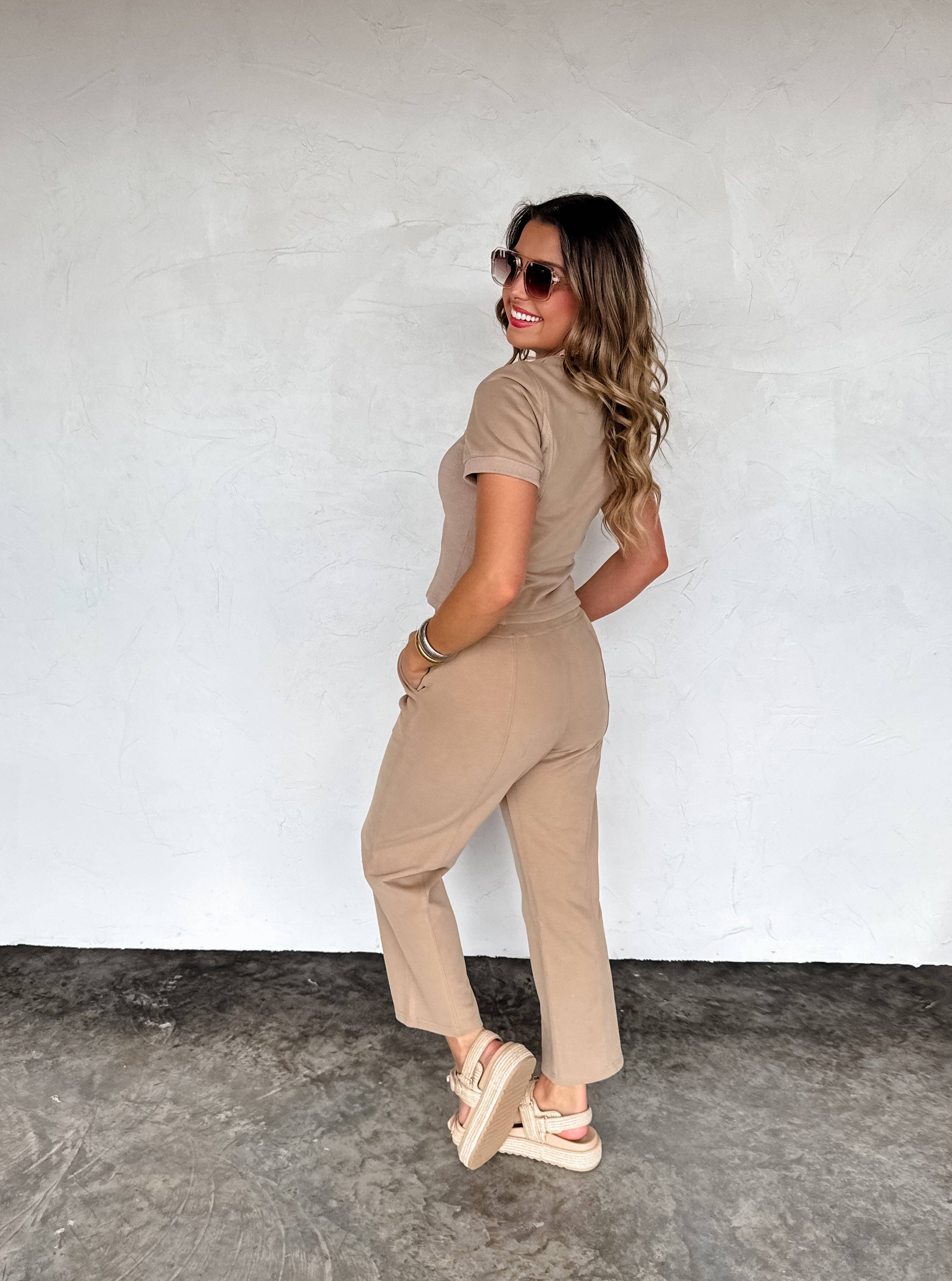 BLAKELEY - Wholesale Lounge Set - Women's - STAY IN CROP PANT SET11