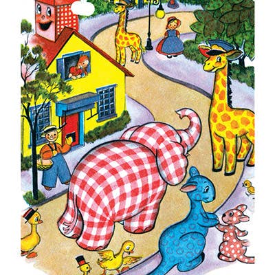 Laughing Elephant - Wholesale Encouragement Card - Happy Animals Village - Encouragement Card1