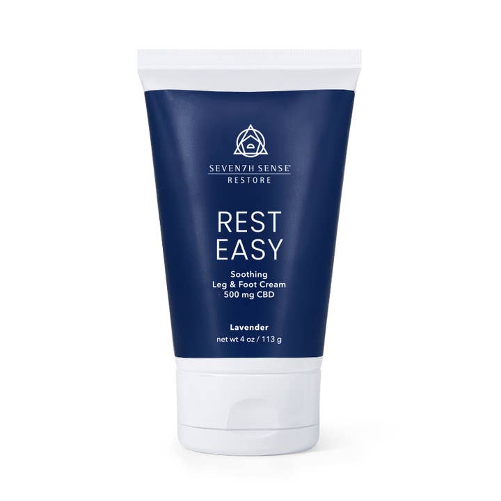 Rest Easy Soothing Leg and Foot Cream 500mg Lavender for wholesale by Seventh Sense