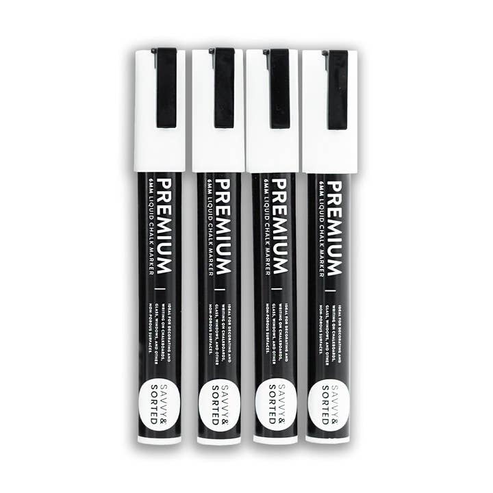 Medium White Chalk Markers - 6mm for wholesale by Savvy & Sorted