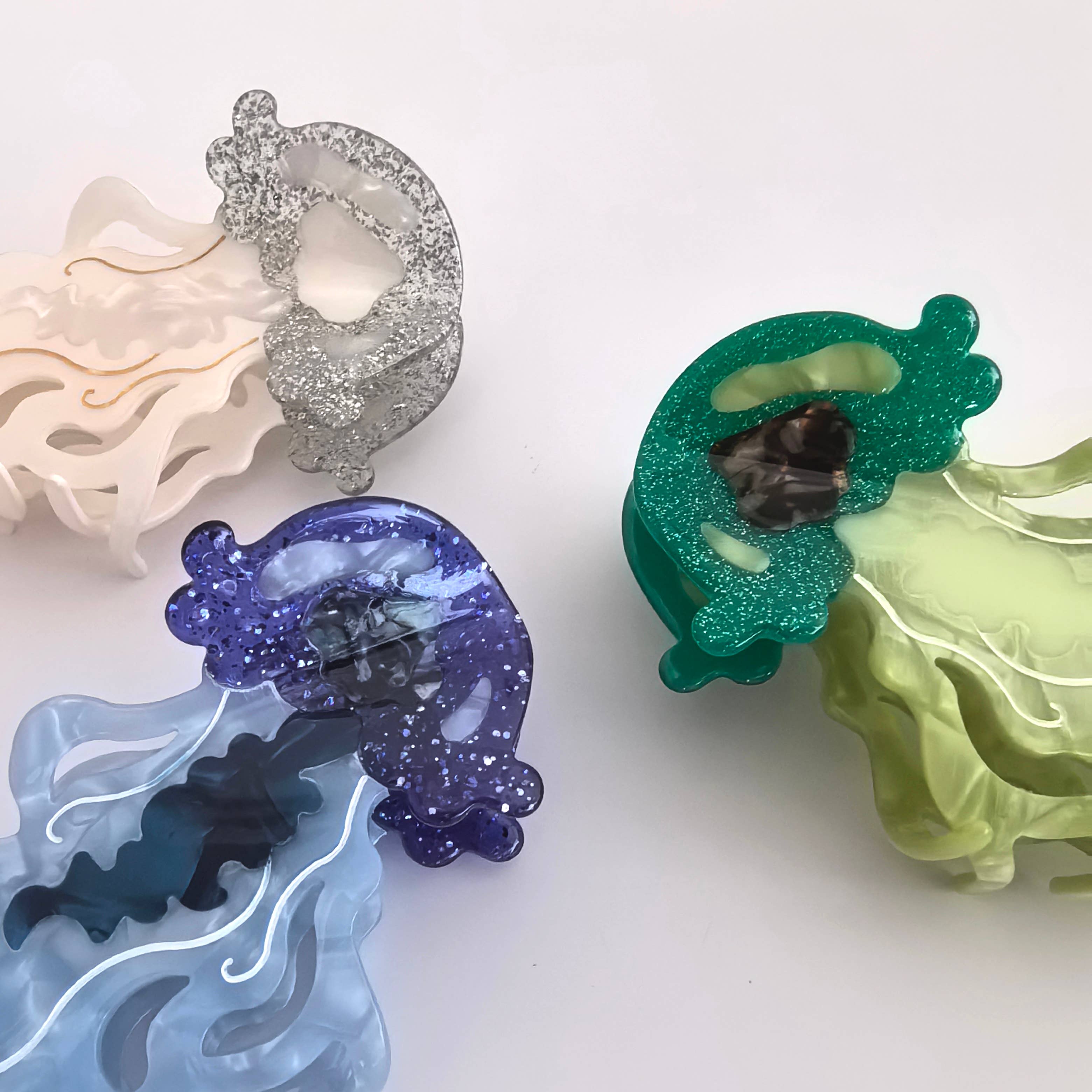 TheDivaSoap - Vendita all'ingrosso Fermaglio per capelli - Donna - Fermaglio per capelli a forma di medusa, Marine Life5