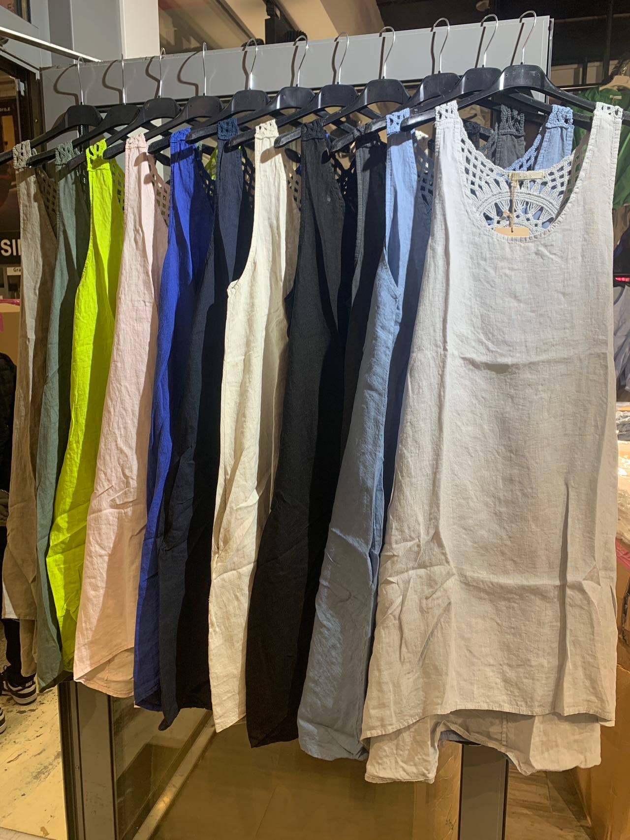 LÉA & LUC – wholesale Dress – Women's – Sleeveless long dresses in 100% Linen REF. 490818