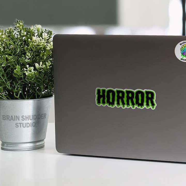Brain Shudder Studio - Wholesale Sticker - Black and Green Horror Sticker