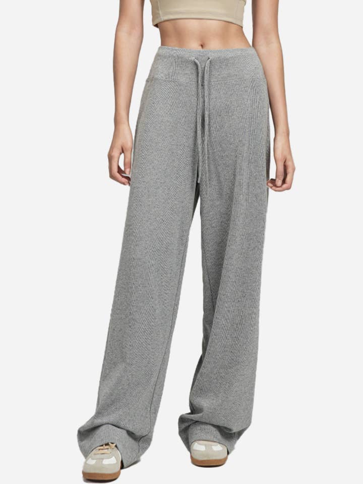 Women’s Comfy Drawstring Wide Leg Pants for Lounge or Yoga for wholesale by Rosa Clothing