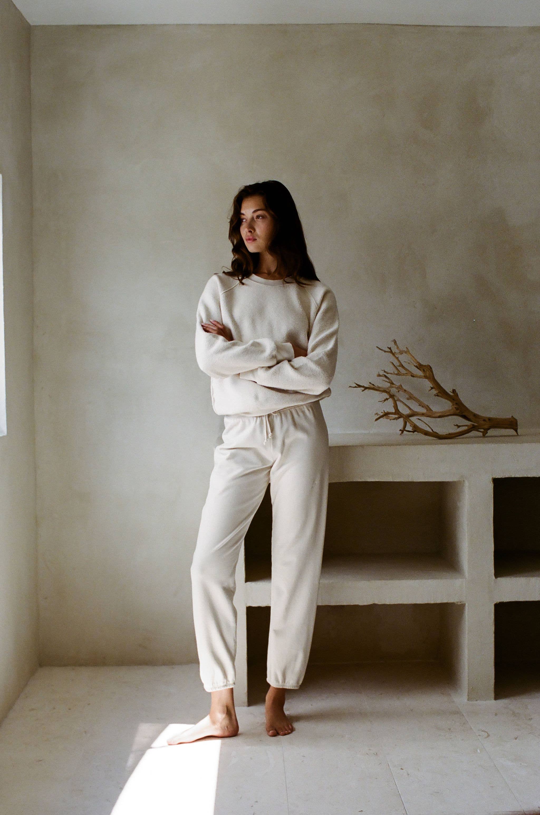 a.ren - Wholesale Sweatshirt - Women's - PK1008 | Knit Cotton Upside Down Garment Washed Pullover2