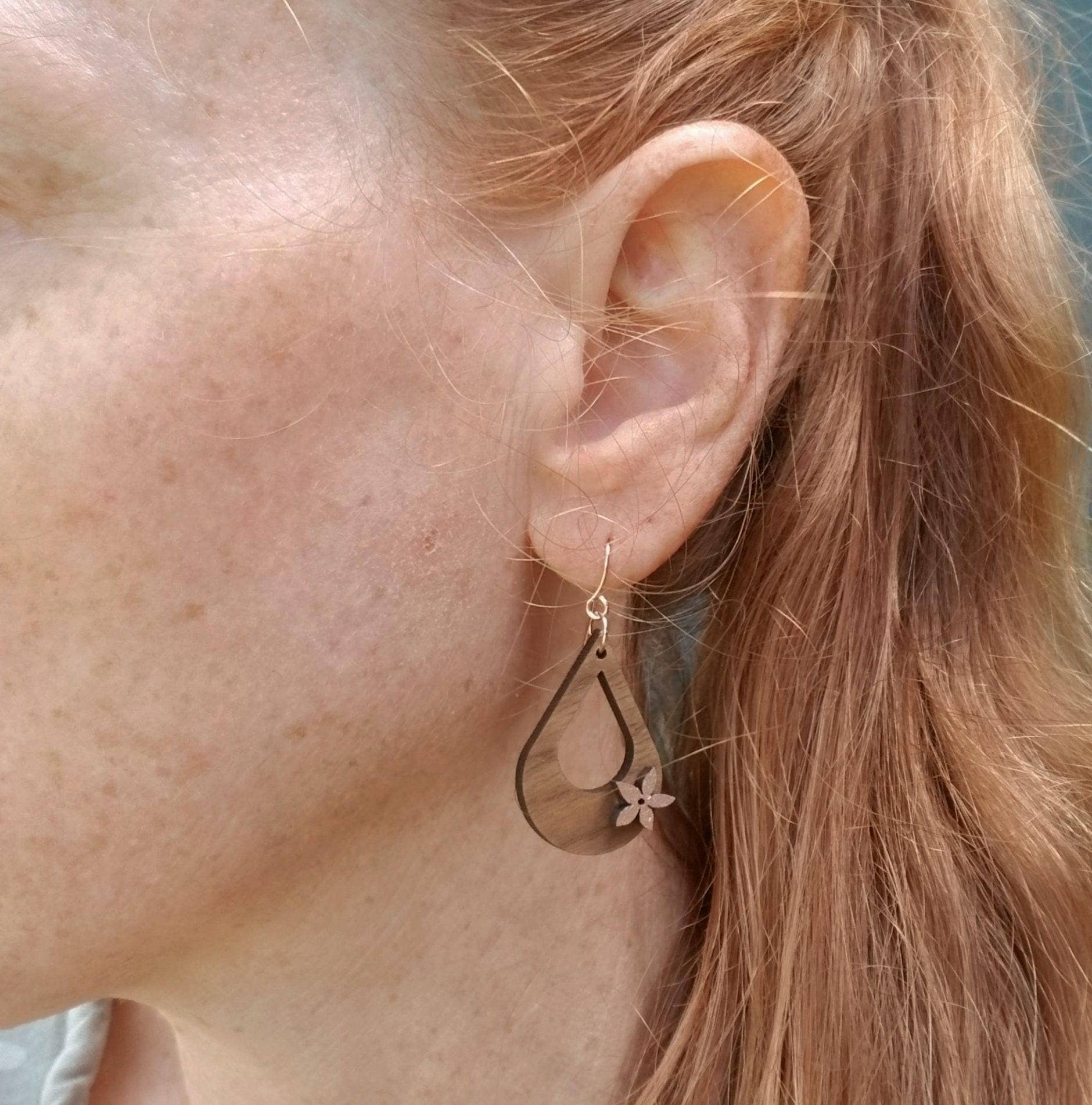 Solshine and Co - Wholesale Dangle Earrings - Small Drops With Hand Painted Pua7