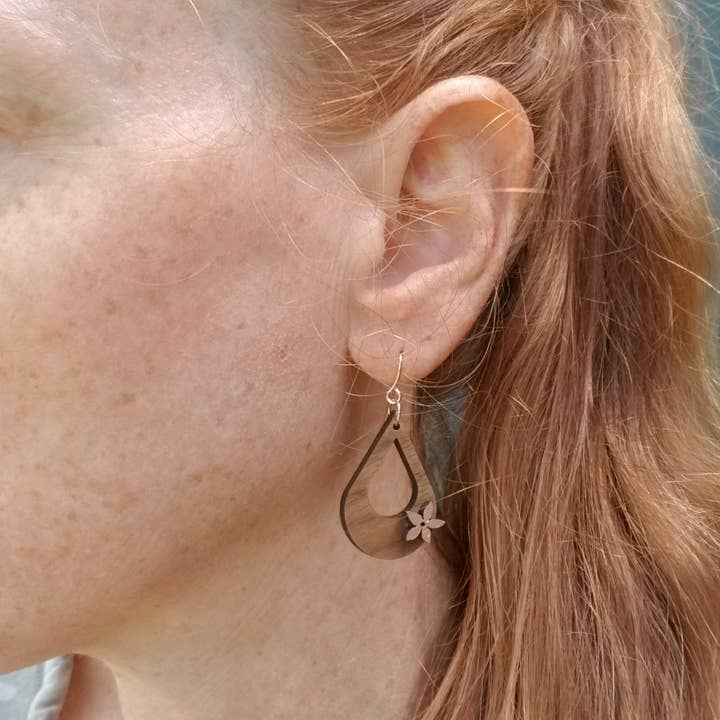 Solshine and Co - Wholesale Dangle Earrings - Small Drops With Hand Painted Pua7