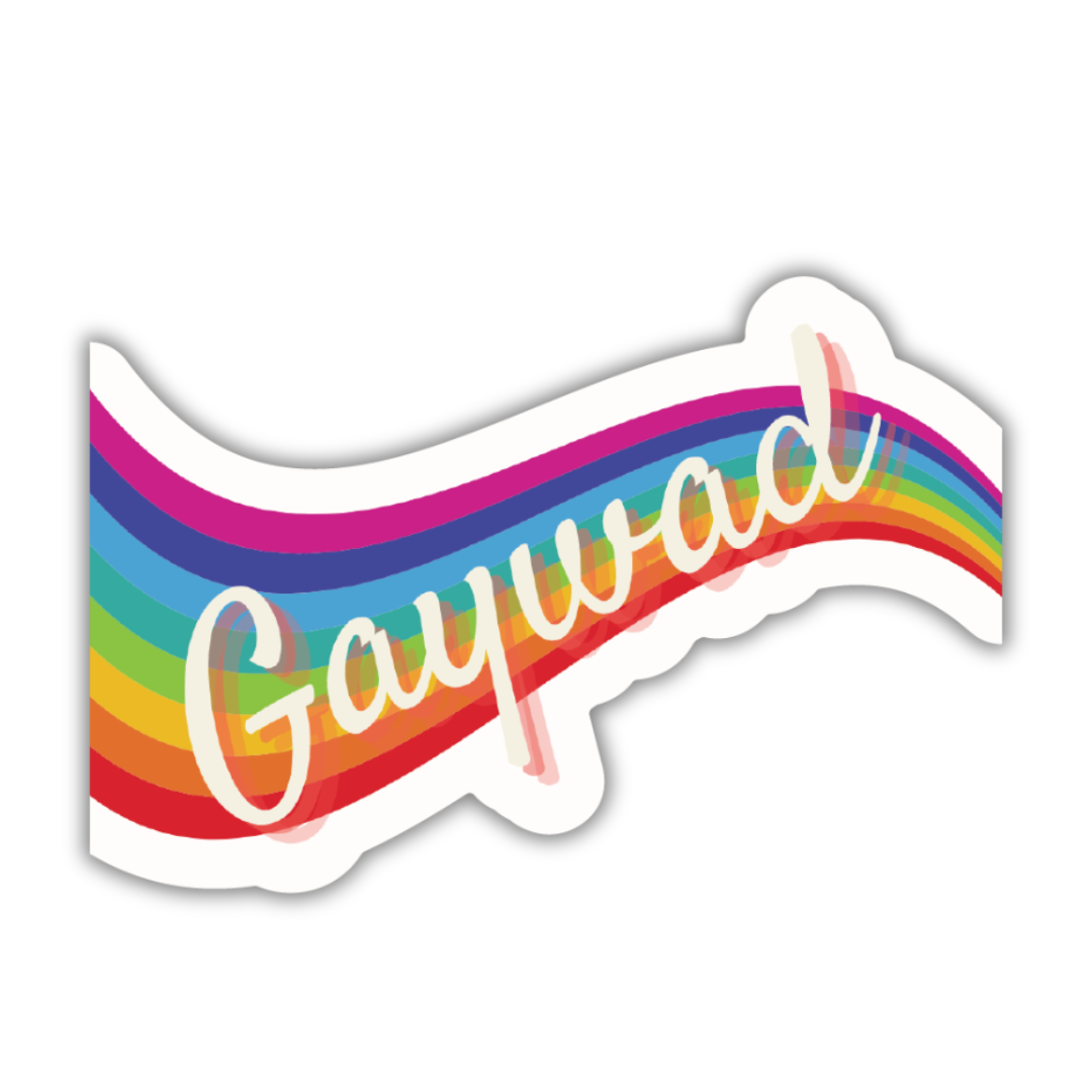 GetBullish - Wholesale Sticker - Gaywad Glossy Die Cut Vinyl Sticker - Pride rainbow 80s 90s0
