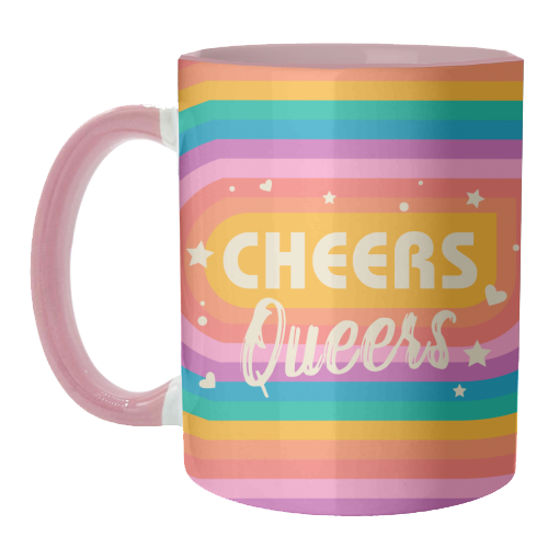 ART WOW - Wholesale Coffee Mug - Mugs 'Cheers Queers - Pride Rainbow June2