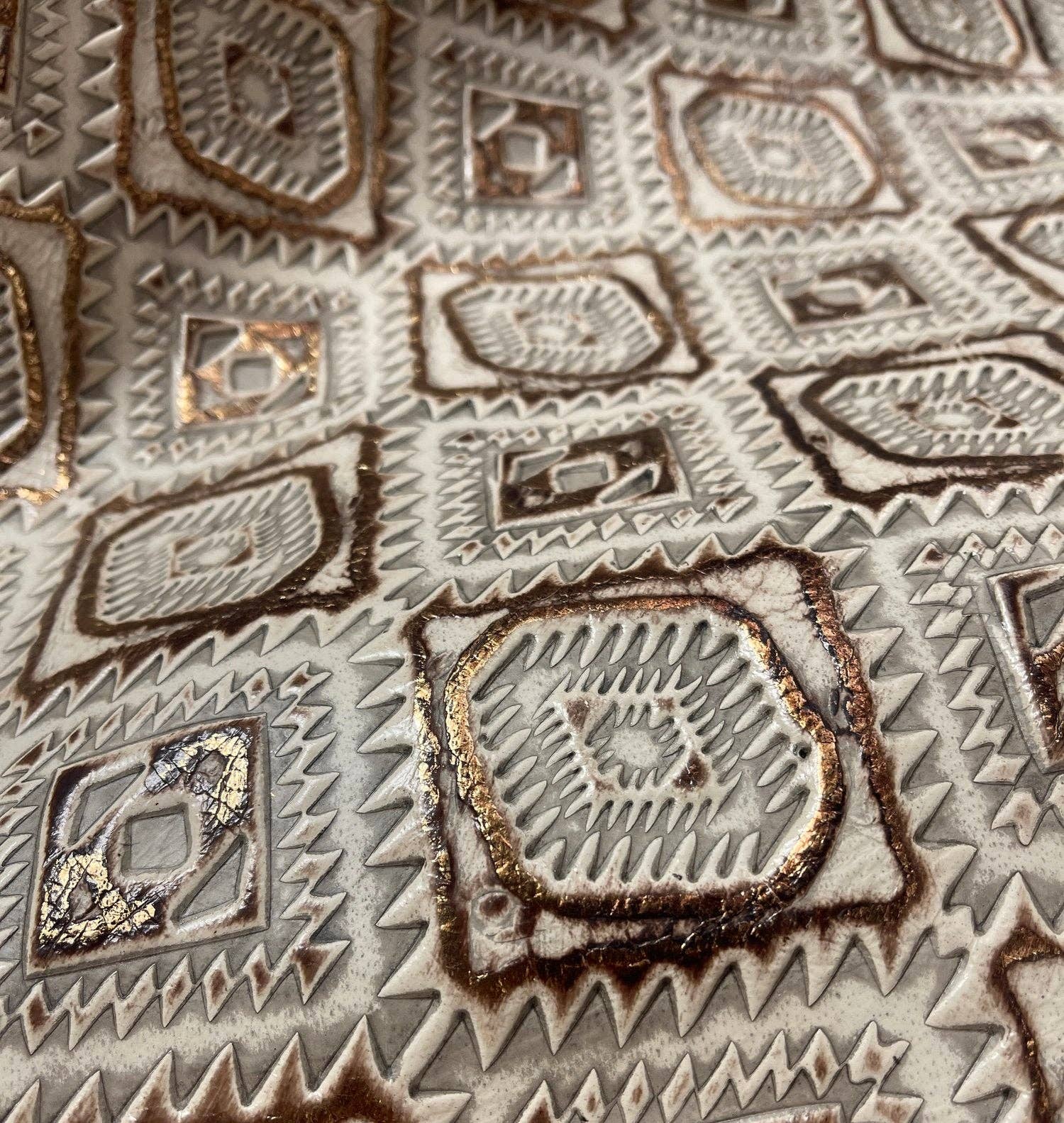 The Jewelry Junkie - Venta al por mayor Sombrero fedora - Mujer - Correa dorada de piel estilo western azteca con sombrero bohemio 985e a elección8