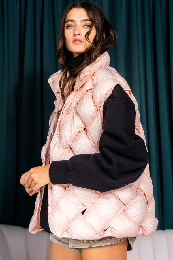 BUCKETLIST INC - Vente Veste sans manches – femme - Veste doudoune boutonnée IT204013