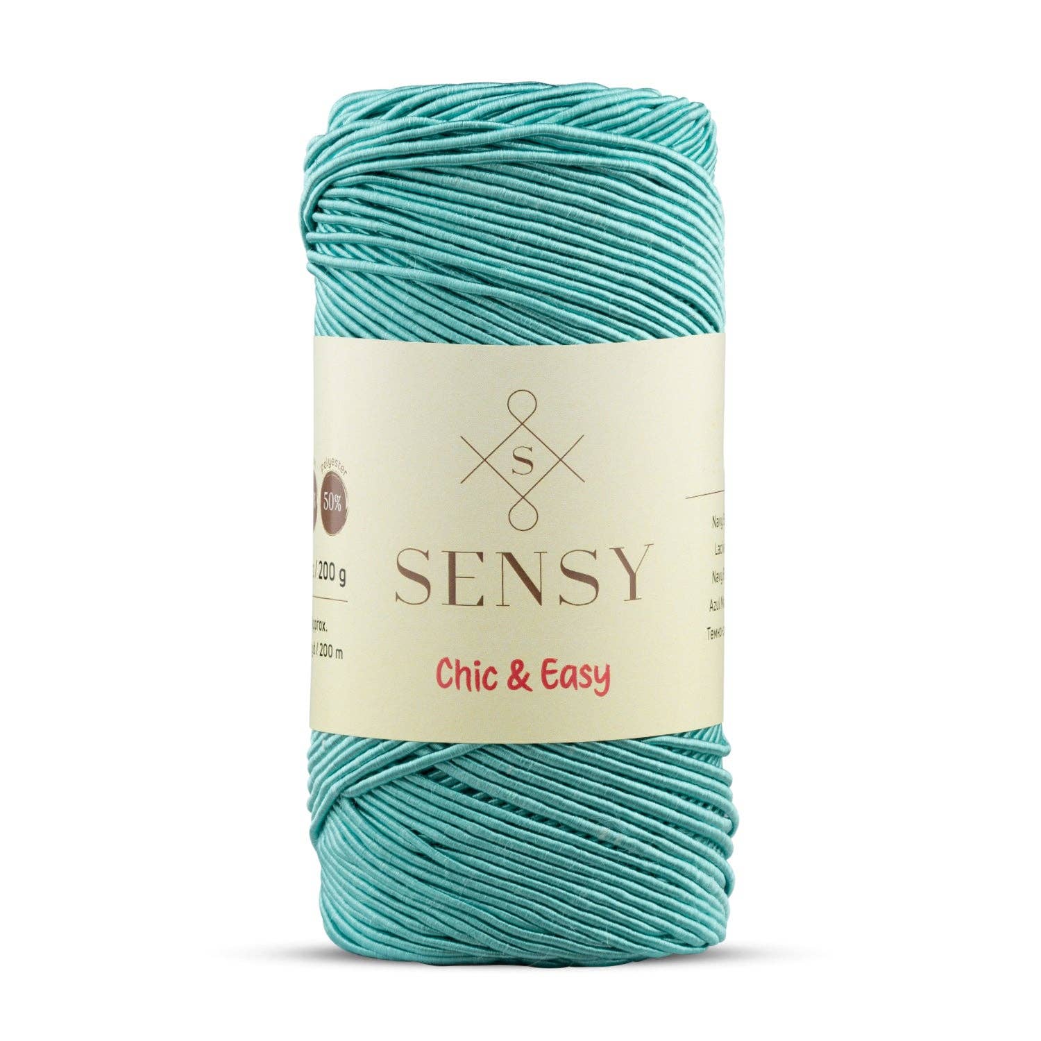Sensy - Wholesale Yarn - Sensy Premium Chic & Easy 1.5mm 218 Yards 50% Cotton 50% Polyester Rope Crochet Bag Cord Crochet Thread36