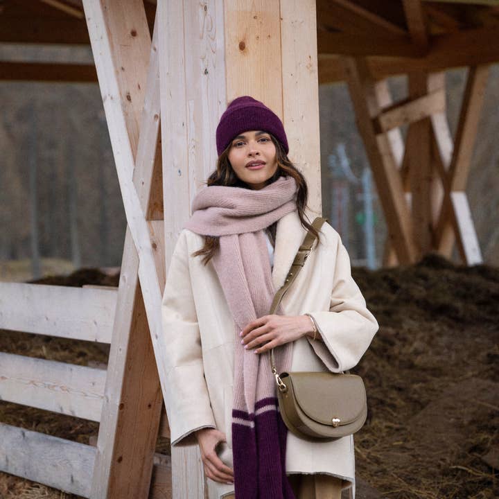 MAXI SCARF ALPACA WOOL FROST MOCHA FIG and other Purchase wholesale triangle bandanas. Free returns & net 60 terms on Faire trending on Faire.