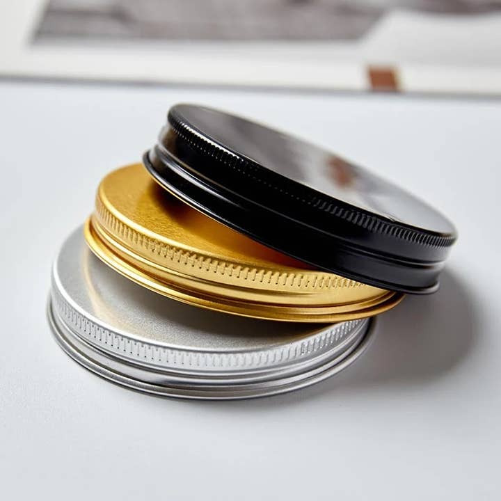 Coperchi per barattoli ambra e trasparenti da 250 ml per la vendita all'ingrosso da parte di European Candle Supplies