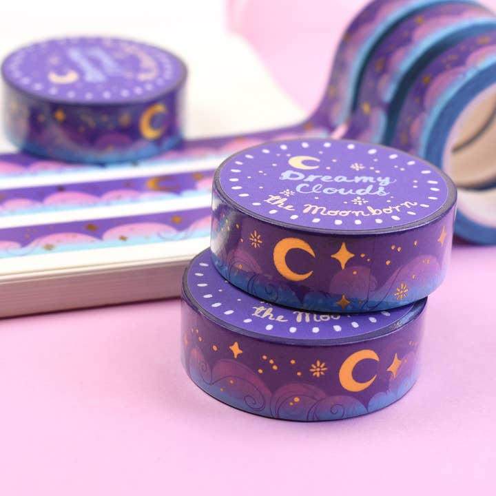 The Moonborn - Wholesale Washi Tape - Dreamy Cloudscape Washi Tape1