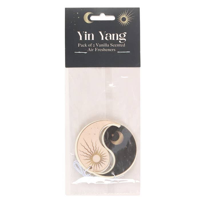 WONDER IMPORTS AUSTRALIA - Wholesale Car Freshener - Unisex - Set of 2 Yin Yang Vanilla Scented Air Fresheners