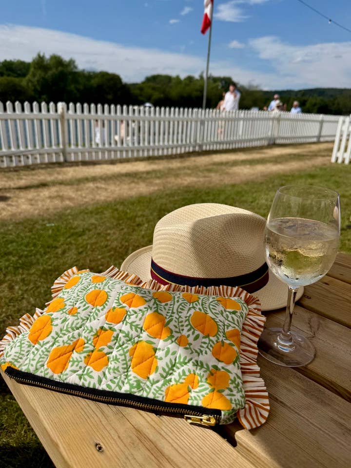 Citrontræ Flæse Clutch for engroshandel hos Cosy Buddha