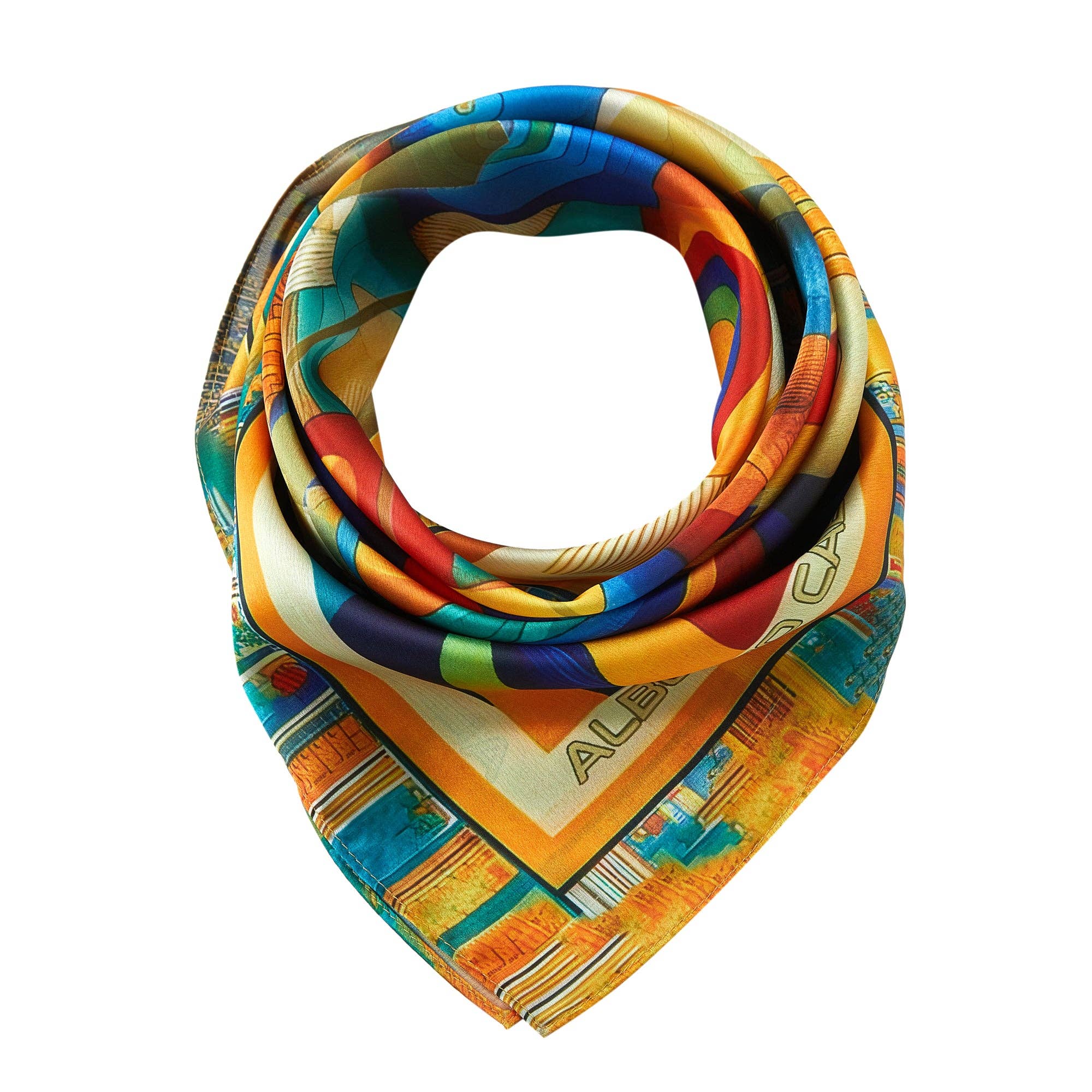 Multi color Dreaming Cléo small silk square for wholesale on Faire1