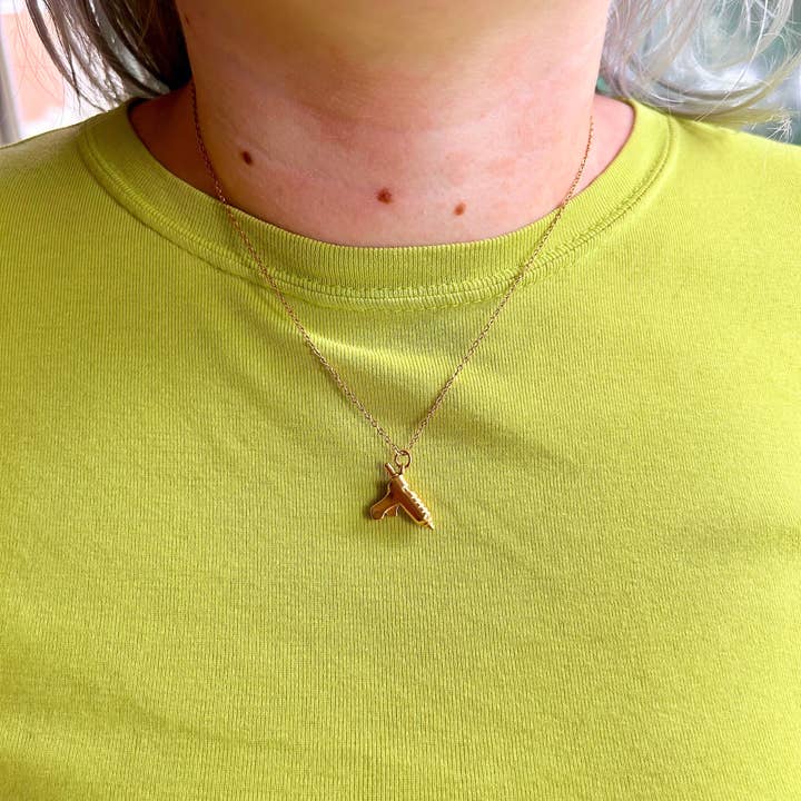 The Peach Fuzz - Vente Colliers à pendentif - Collier pistolet à colle chaude9