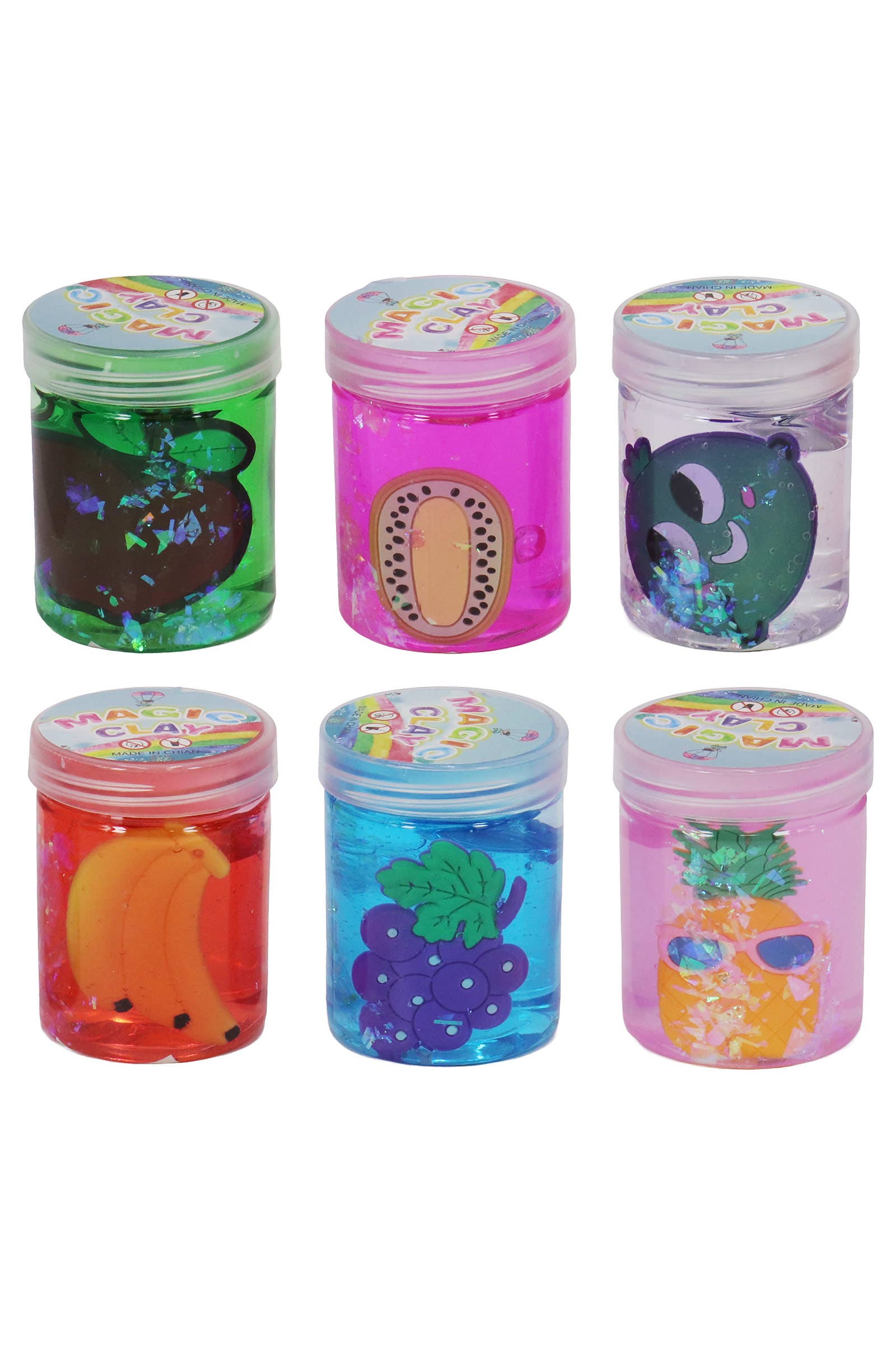 ASSORTED Fruit Figurine Gel Slime Mini Jar for wholesale on Faire1