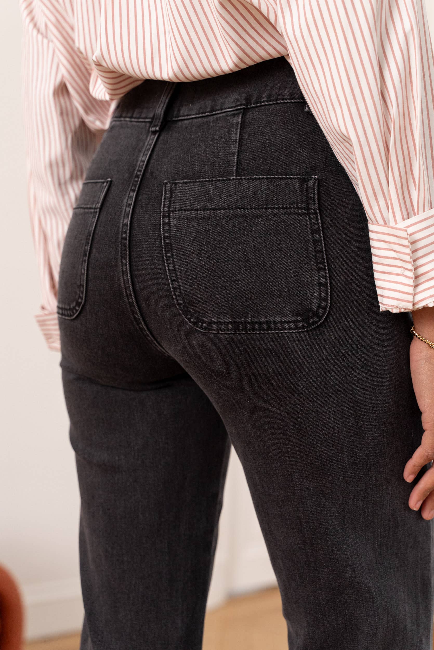 Oraije Paris – calças de ganga - Mulher por atacado – Elena flare jeans18