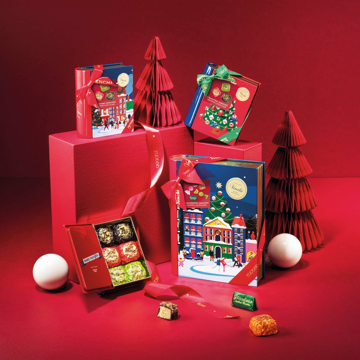 Venchi - Wholesale Chocolate Box - Mini Christmas Chocolate Book Box - Holiday 2025 Gift Sets6