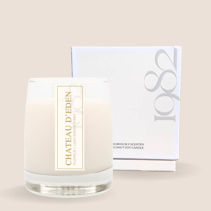Chateau d' Eden (8.5 oz Single Wick) Candle for wholesale by 1982 Candle Co.