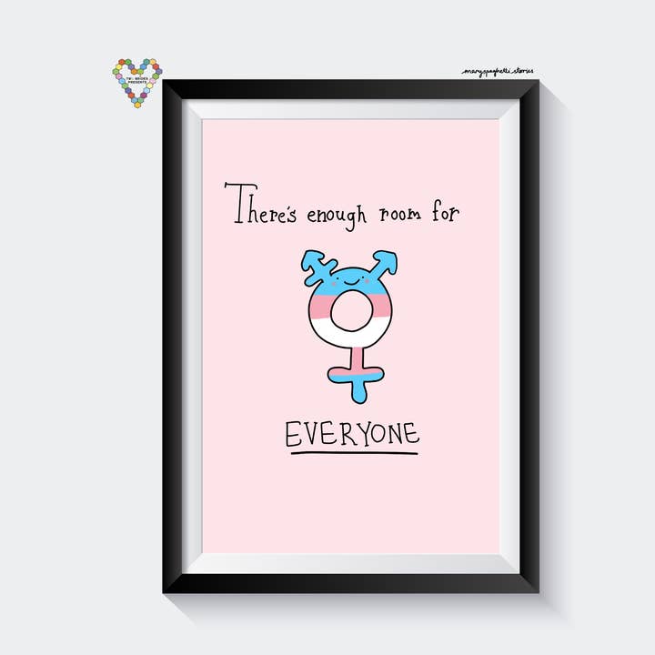 Two Brides Presents - Wholesale Art Print - TRANS LOVE Art Print0