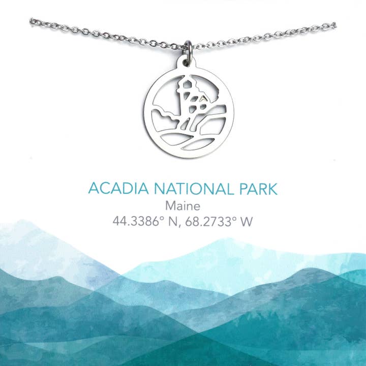 Acadia National Park Halskette (Leuchtturm) für den Großhandel von Melissa Lew