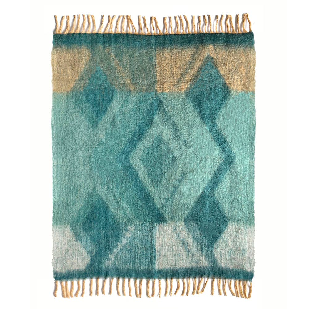 Malagoon – wholesale Throw blanket – Zapotec soft green recycled throw4