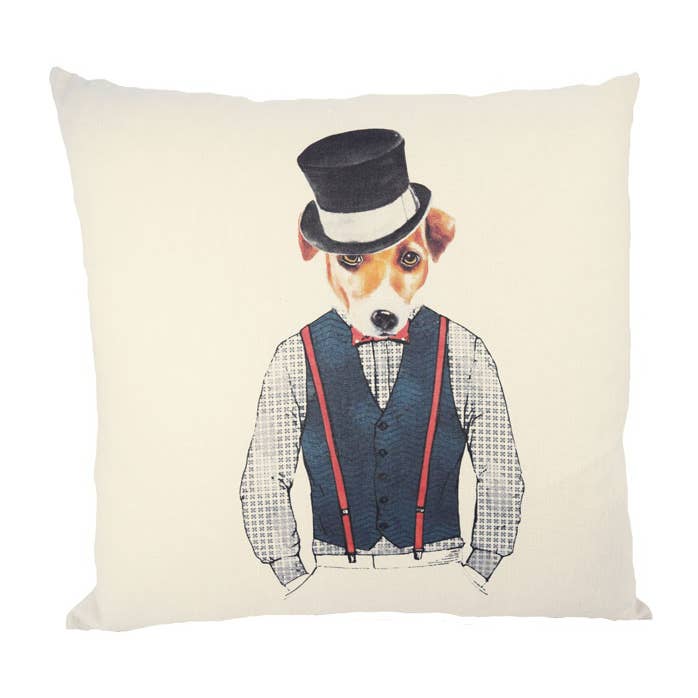 Animali/ Uccelli/Pesci/ Cuscino Alan the Jack Russell Terrier per la vendita all'ingrosso da parte di Ox Bow Decor