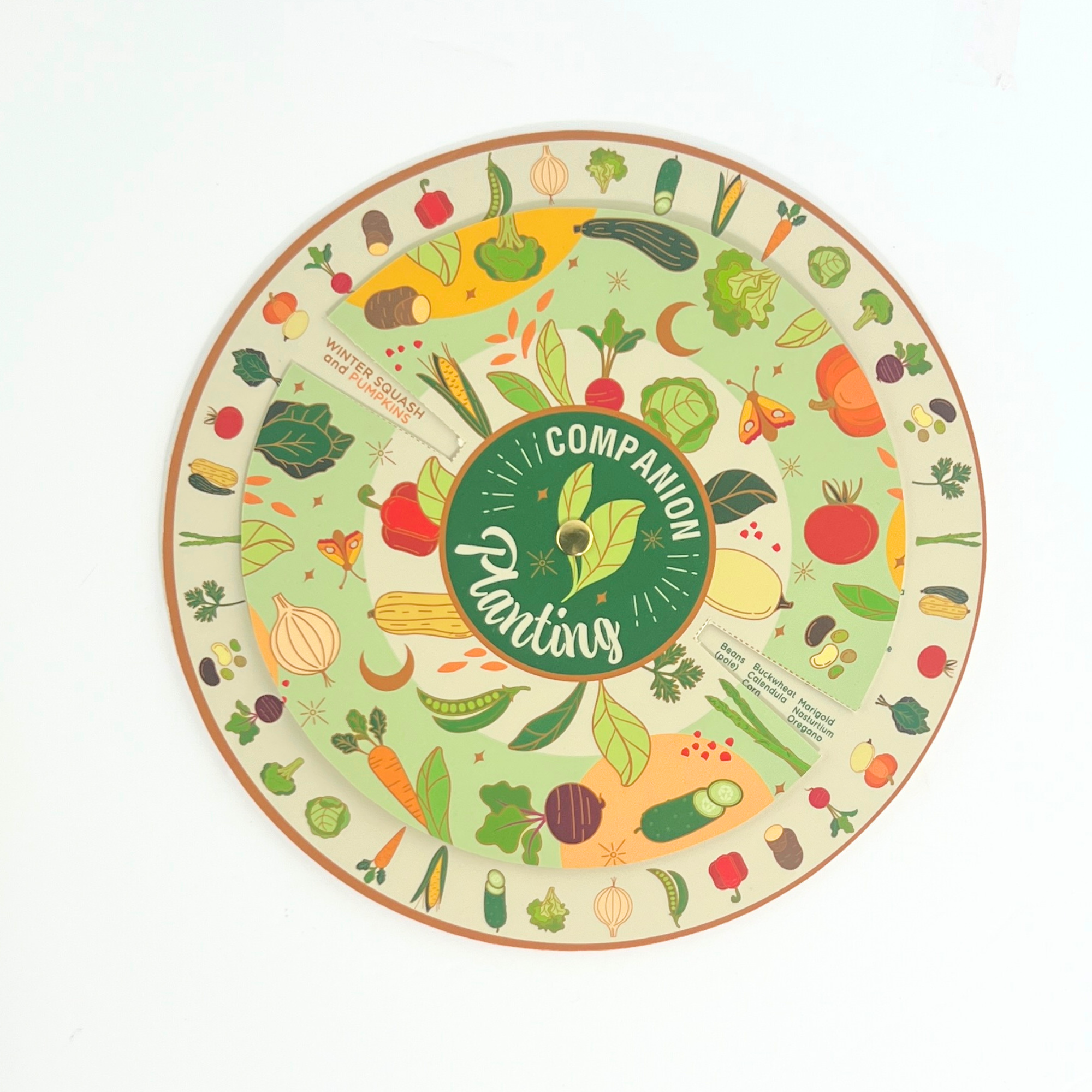 Sow the Magic - Vendita all'ingrosso Attrezzi da giardino - Carta Girevole per la Consociazione delle Piante – Guida al Giardinaggio per Colture Prosperose e Controllo Naturale dei Parassiti4