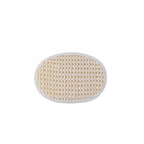 Cotton exfoliating sponge with strap for wholesale by Dampa 1975