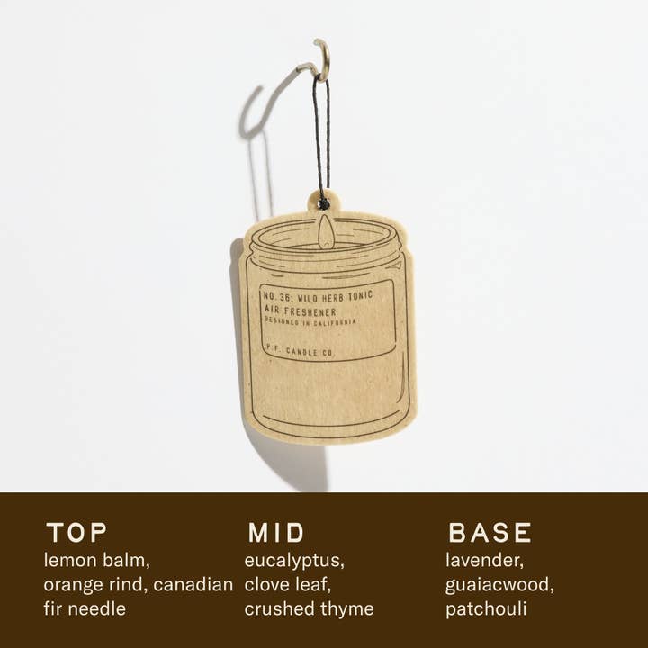 P.F. Candle Co. - Wholesale Air Freshener - Wild Herb Tonic– Air Freshener3