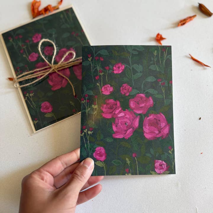 Rebecca Kardell Art - Wholesale Everyday Greeting Card - Rose Greeting Card1