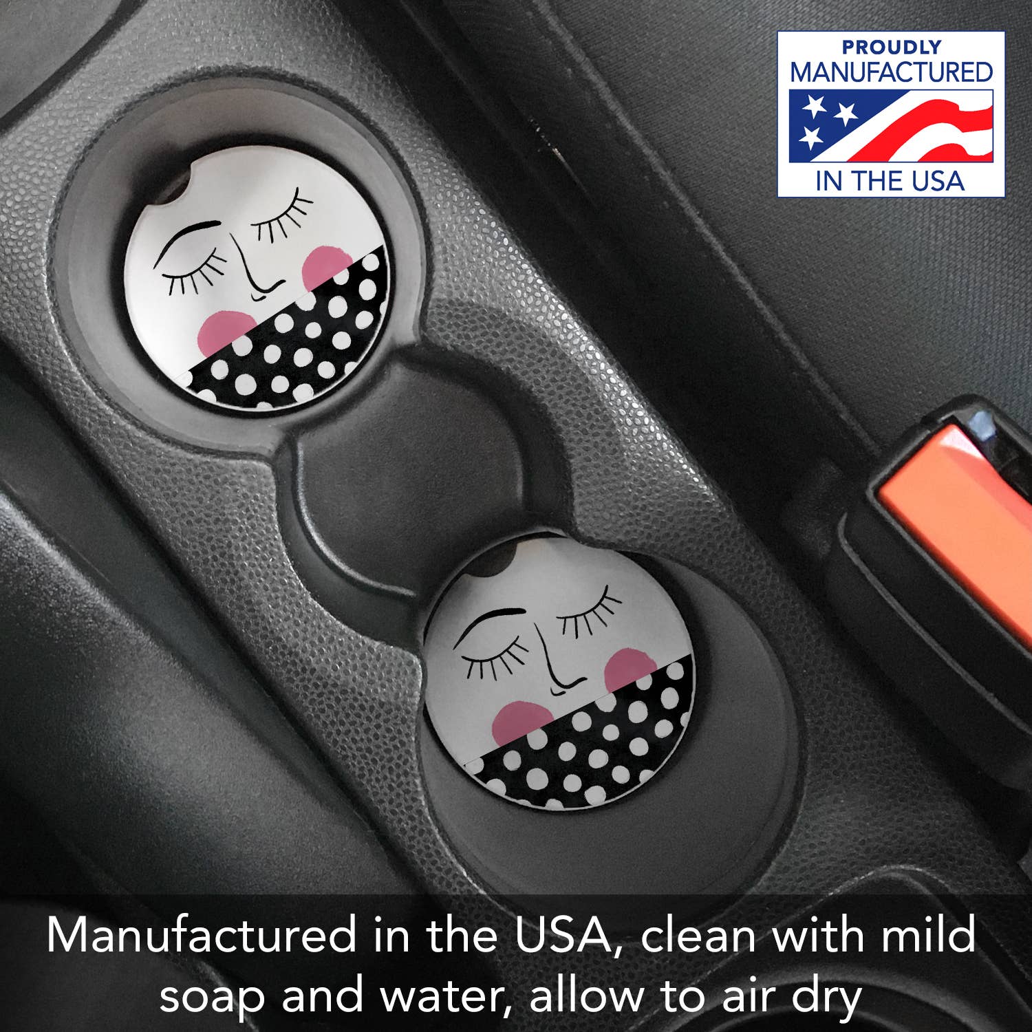 Conimar Promotions - Wholesale Coasters - "Wink" Stone Car Coaster  BULK NO PACKAGING 4