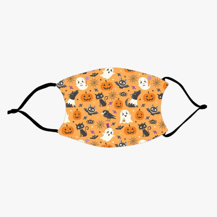 Máscara facial reutilizável estampada para crianças Halloween por atacado de Monogramonline Inc.