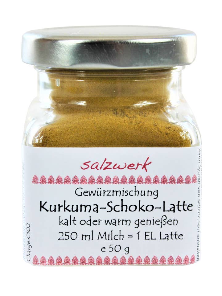Turmeric chocolate latte for wholesale by Salzwerk Berlin