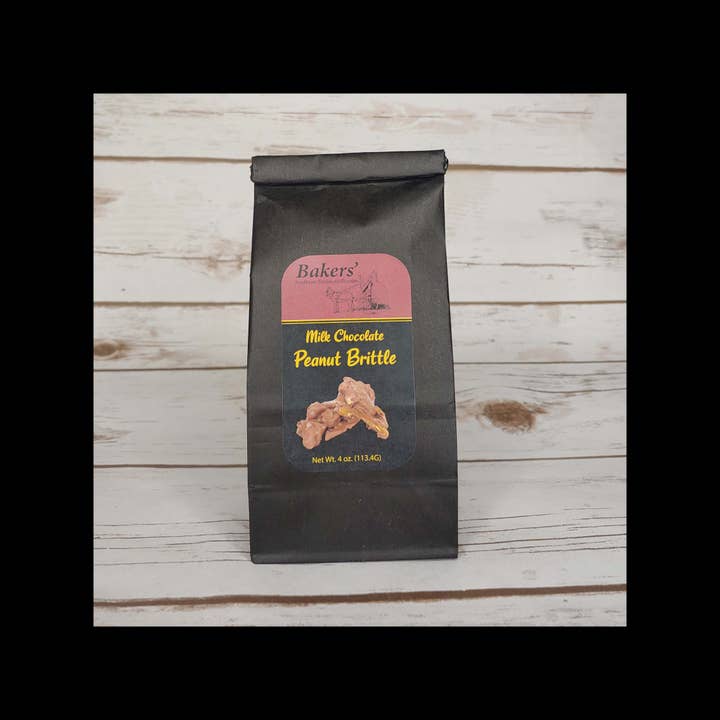 4 oz. Milk Chocolate Peanut Brittle for wholesale by Bakers' Southern Traditions