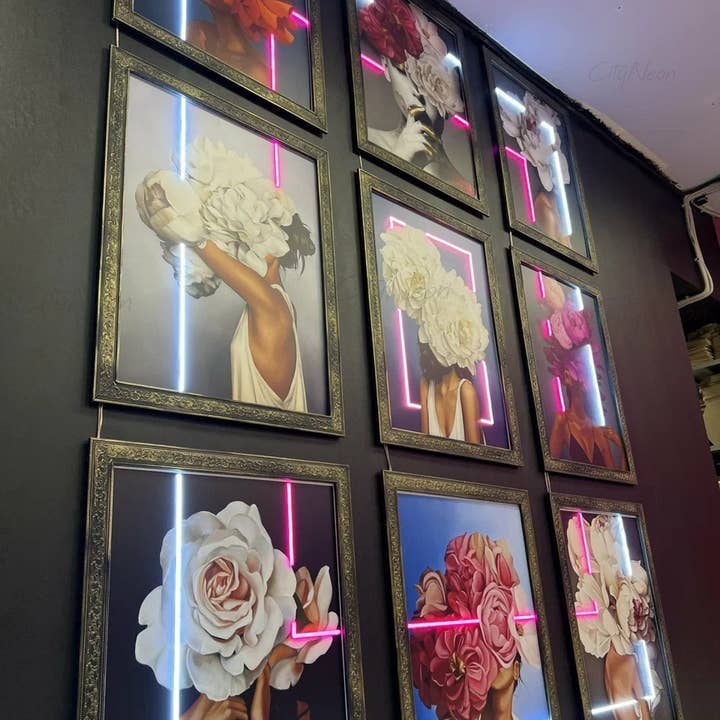 CityNeon - Wholesale Neon Sign - Neon Flower Painting Art - Flower Boutique Decor, Gallery Accent Walls, Statement Wall Arts7