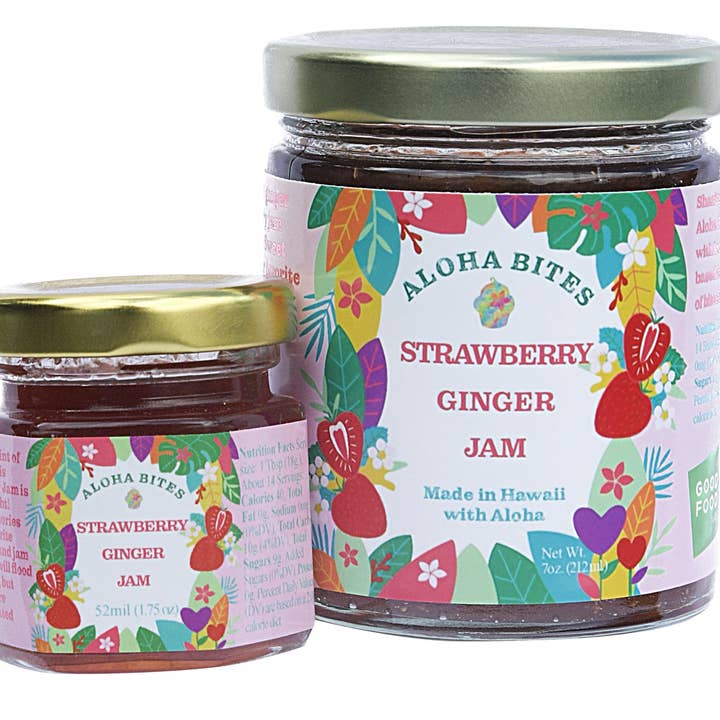 Aloha Bites Strawberry Ginger Jam for wholesale by Aloha Bites