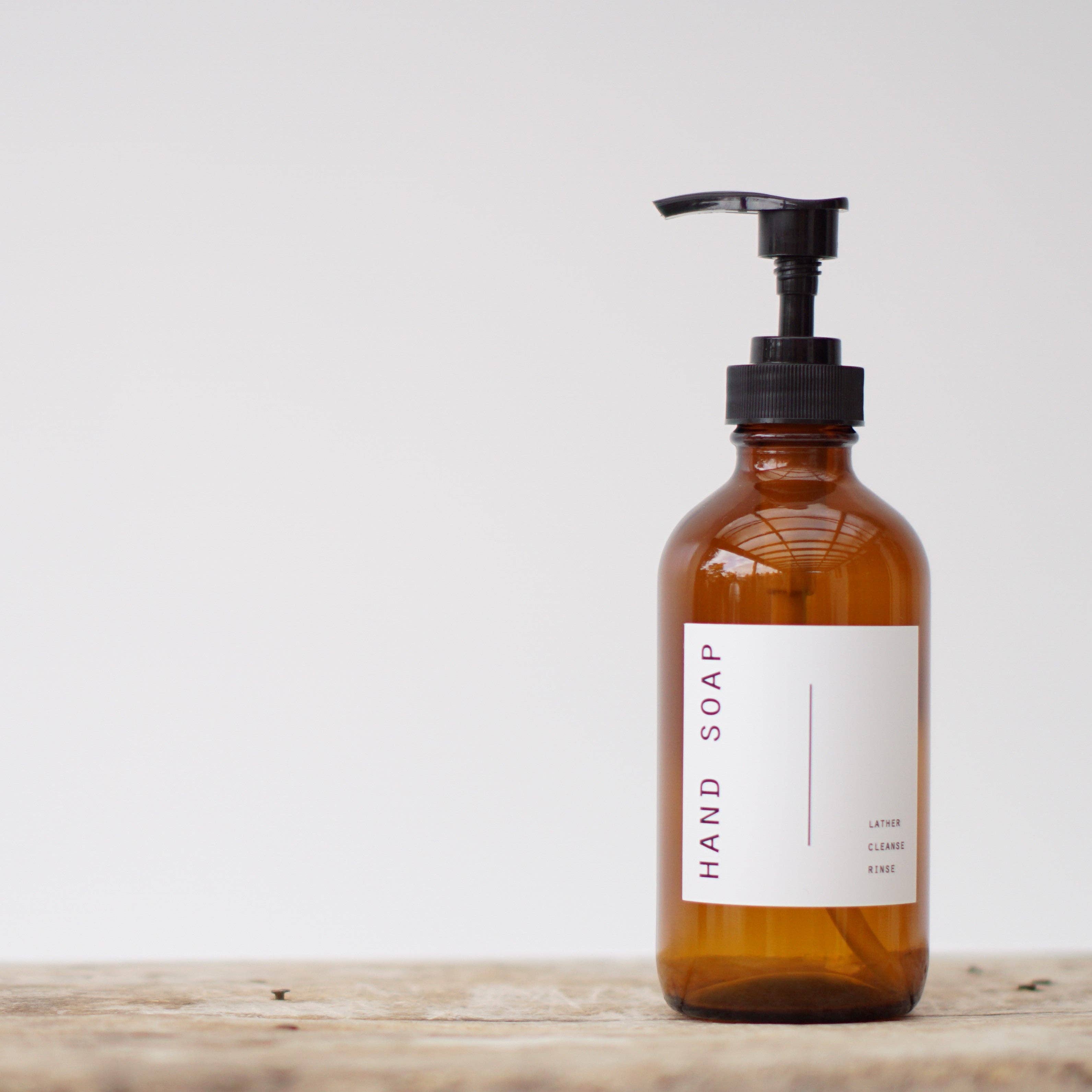 So At Nature - Wholesale Soap Dispenser - Amber Glass Soap Dispenser 250ml - Johin Mini1